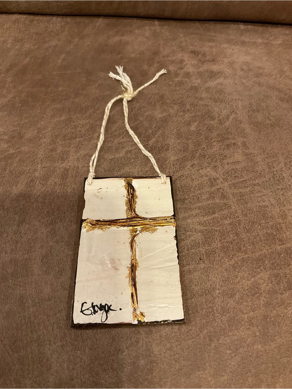 Handpainted Wooden Cross decor